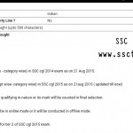 SSC CGL 2014 RTI Reply on Vacancies & Result